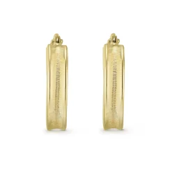 Beaverbrooks 9ct Yellow Gold Hoop Earrings