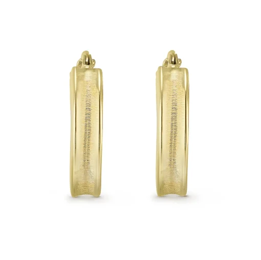 Beaverbrooks 9ct Yellow Gold Hoop Earrings