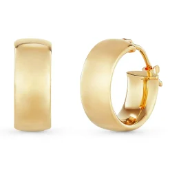 Beaverbrooks 9ct Yellow Gold Hoop Earrings