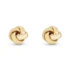 Beaverbrooks 9ct Yellow Gold Knot Stud Earrings