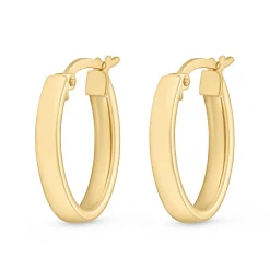 Beaverbrooks 9ct Yellow Gold Hoop Earrings