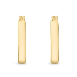 Beaverbrooks 9ct Yellow Gold Hoop Earrings