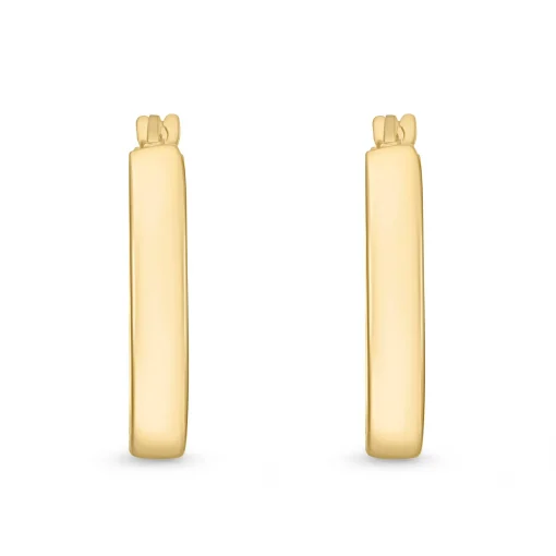 Beaverbrooks 9ct Yellow Gold Hoop Earrings