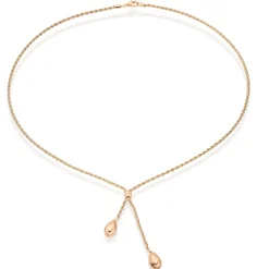 Beaverbrooks 9ct Yellow Gold Drop Necklace