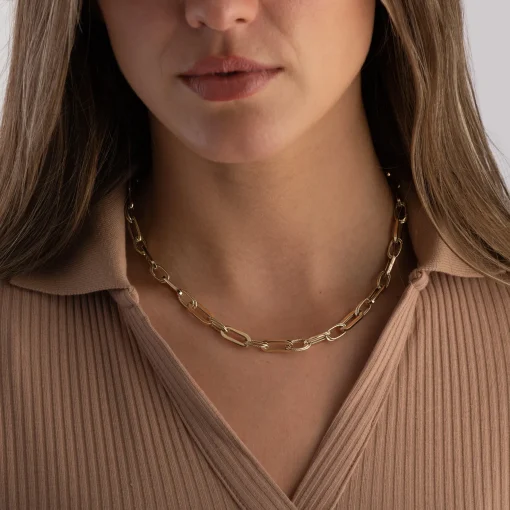 Beaverbrooks 9ct Yellow Gold Link Necklace