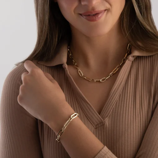 Beaverbrooks 9ct Yellow Gold Link Necklace