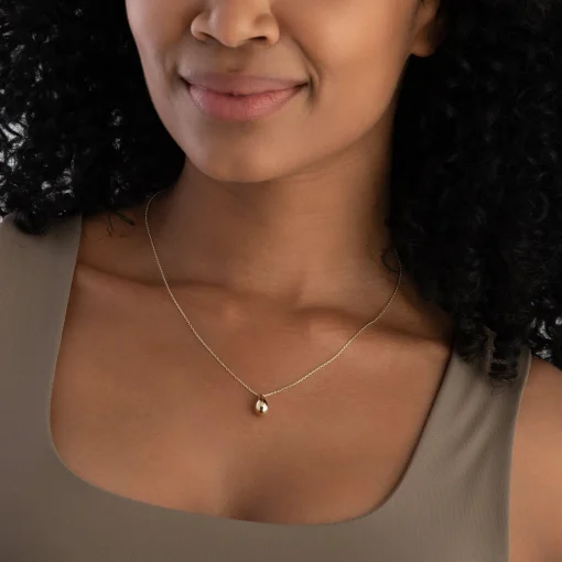 Beaverbrooks 9ct Yellow Gold Teardrop Necklace
