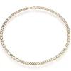Beaverbrooks 9ct Yellow Gold and White Gold Chevron Necklace