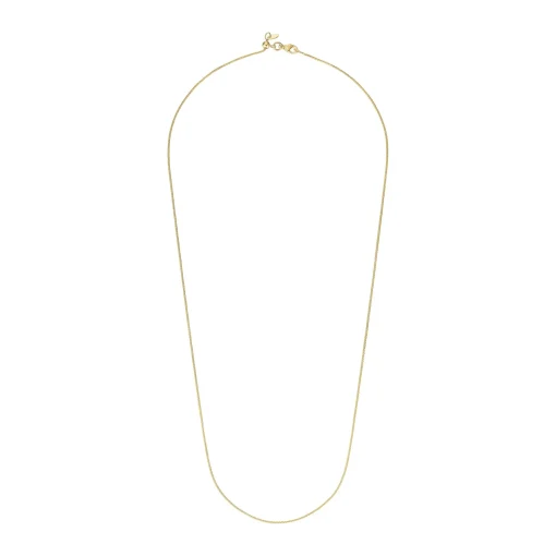 Beaverbrooks 9ct yellow Gold Adjustable Spiga Necklace