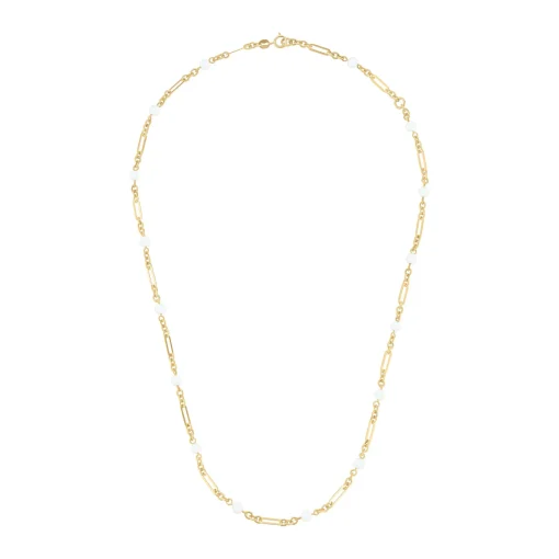 Beaverbrooks 9ct Yellow Gold Freshwater Pearl Necklace