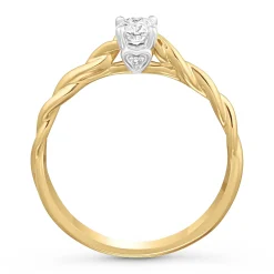 Beaverbrooks 18ct Yellow Gold Diamond Solitaire Engagement Ring