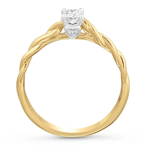 Beaverbrooks 18ct Yellow Gold Diamond Solitaire Engagement Ring