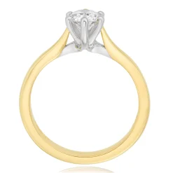 Beaverbrooks 18ct Yellow Gold Diamond Solitaire Ring