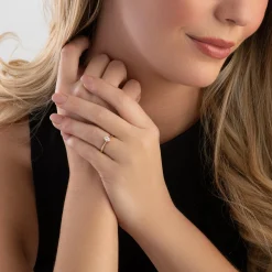 Beaverbrooks 18ct Yellow Gold Pear Diamond Solitaire Ring