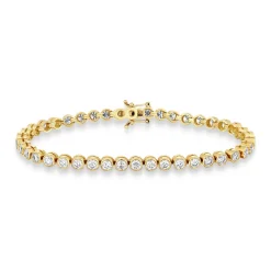 Beaverbrooks 18ct Yellow Gold Diamond Bracelet