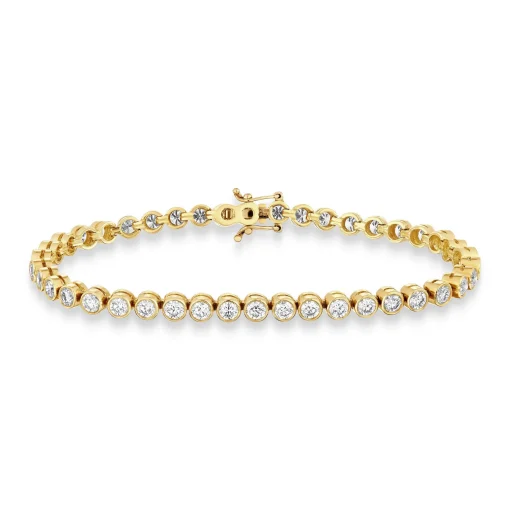 Beaverbrooks 18ct Yellow Gold Diamond Bracelet