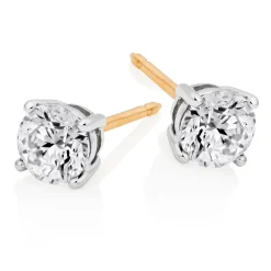 Beaverbrooks 18ct Yellow Gold Diamond Stud Earrings