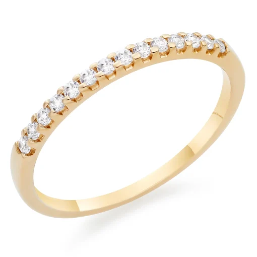 Beaverbrooks 18ct Yellow Gold Diamond 1.5mm Ladies Wedding Ring