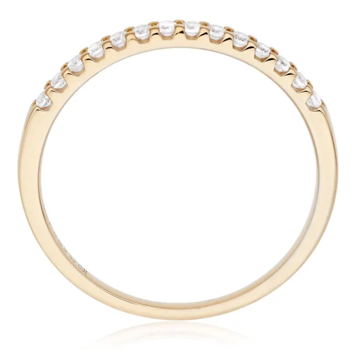 Beaverbrooks 18ct Yellow Gold Diamond 1.5mm Ladies Wedding Ring