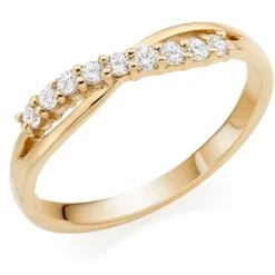 Beaverbrooks 18ct Yellow Gold Diamond 3mm Wedding Ring