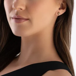 Beaverbrooks 9ct Yellow Gold Cubic Zirconia Stud Earrings