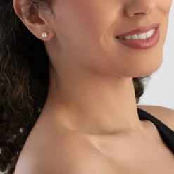 Beaverbrooks 9ct Yellow Gold Freshwater Cultured Pearl Earrings