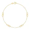 Beaverbrooks 9ct Yellow Gold Freshwater Cultured Pearl Infinity Bracelet