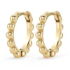 Beaverbrooks 9ct Yellow Gold Plated Ball Huggie Earrings