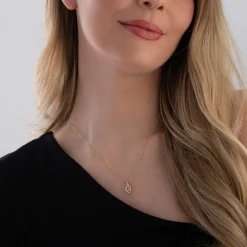 Beaverbrooks Dance 9ct Yellow Gold and White Gold Diamond Pendant