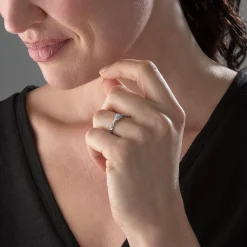 Beaverbrooks Entwine Platinum Diamond Cushion Cut Halo Ring