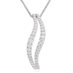 Beaverbrooks Essence 9ct White Gold Diamond Pendant