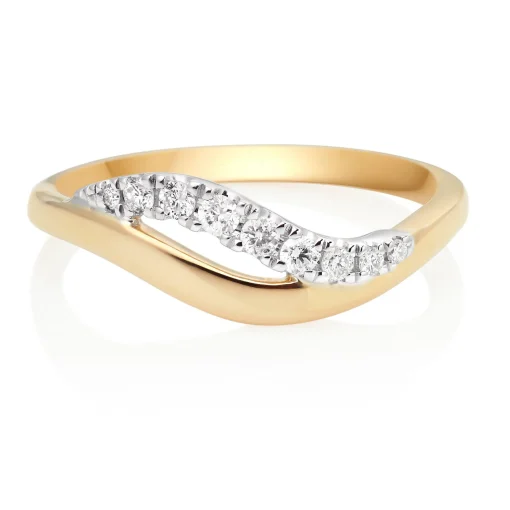 Beaverbrooks Essence 9ct Yellow Gold Diamond Ring