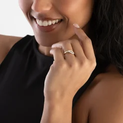 Beaverbrooks Essence 9ct Yellow Gold Diamond Ring