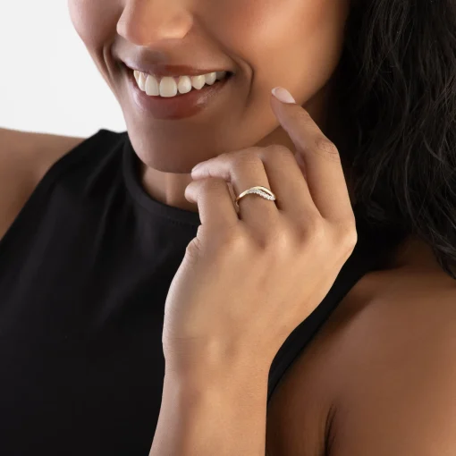 Beaverbrooks Essence 9ct Yellow Gold Diamond Ring