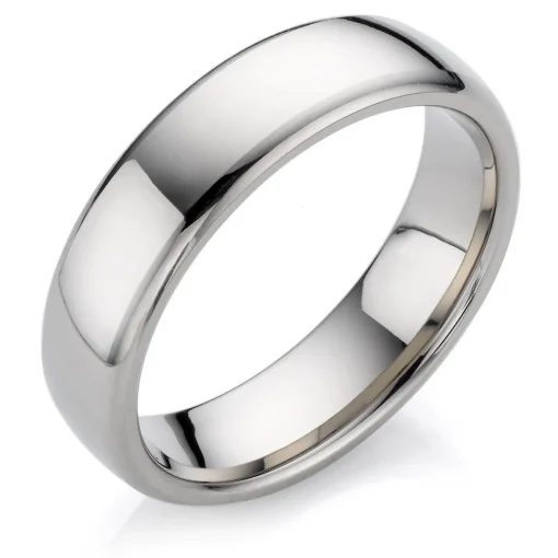 Beaverbrooks Men's Polished Titanium Ring
