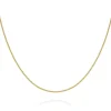 Beaverbrooks Mini B 9ct Gold Curb Chain 35cm