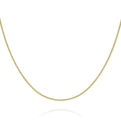 Beaverbrooks Mini B 9ct Gold Curb Chain 35cm