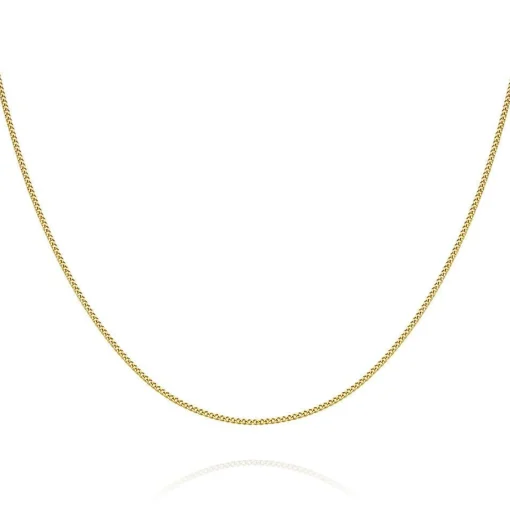 Beaverbrooks Mini B 9ct Gold Curb Chain 35cm