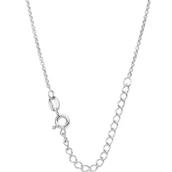 Beaverbrooks Mini B Silver Trace Chain 35cm