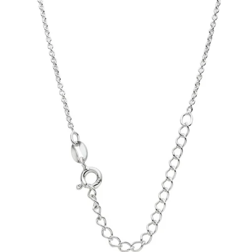 Beaverbrooks Mini B Silver Trace Chain 35cm