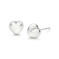 Beaverbrooks Mini B Silver Heart Earrings