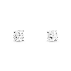 Beaverbrooks Once 18ct White Gold Diamond Solitaire Earrings
