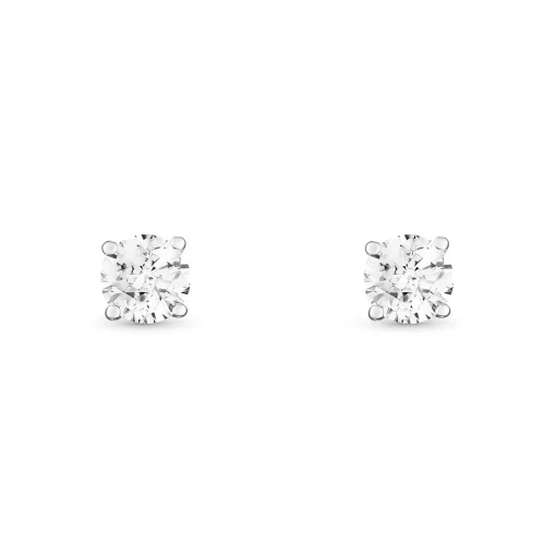 Beaverbrooks Once 18ct White Gold Diamond Solitaire Earrings