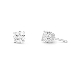 Beaverbrooks Once 18ct White Gold Diamond Solitaire Earrings