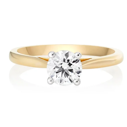 Beaverbrooks Once 18ct Yellow Gold Diamond Solitaire Ring