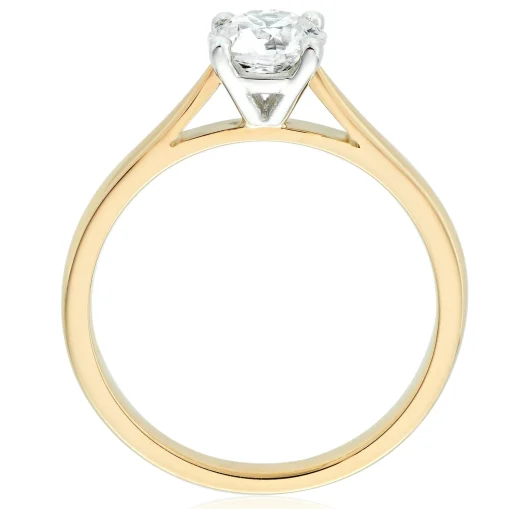 Beaverbrooks Once 18ct Yellow Gold Diamond Solitaire Ring