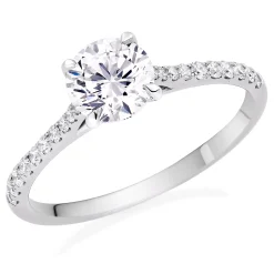 Beaverbrooks Once Platinum Diamond Solitaire Engagement Ring