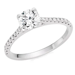 Beaverbrooks Once Platinum Diamond Solitaire Ring