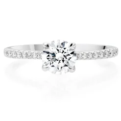 Beaverbrooks Once Platinum Diamond Solitaire Ring