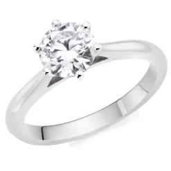 Beaverbrooks Once Platinum Diamond Solitaire Ring